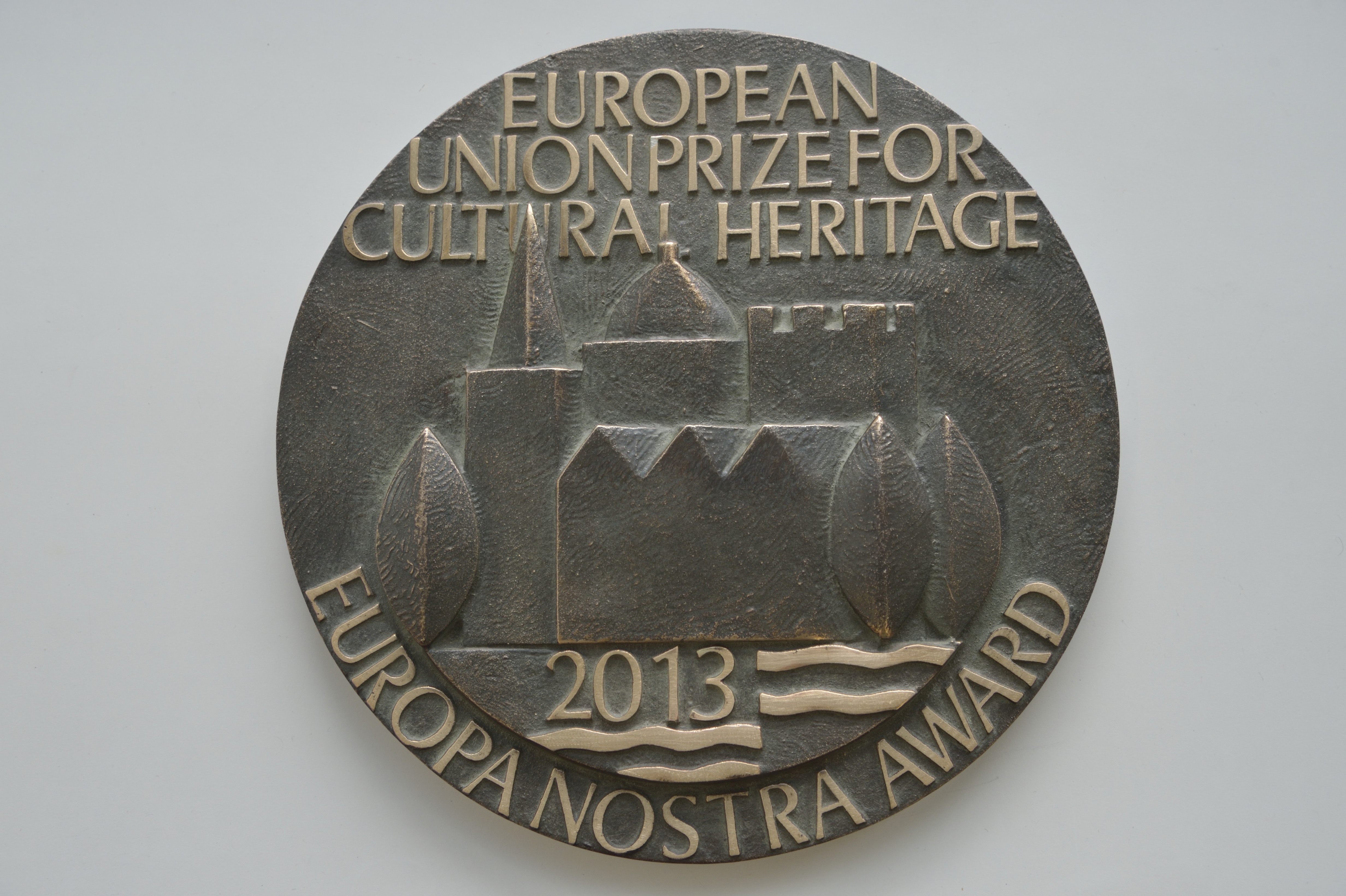 Photo: 2013 European Heritage Awards Plaque.