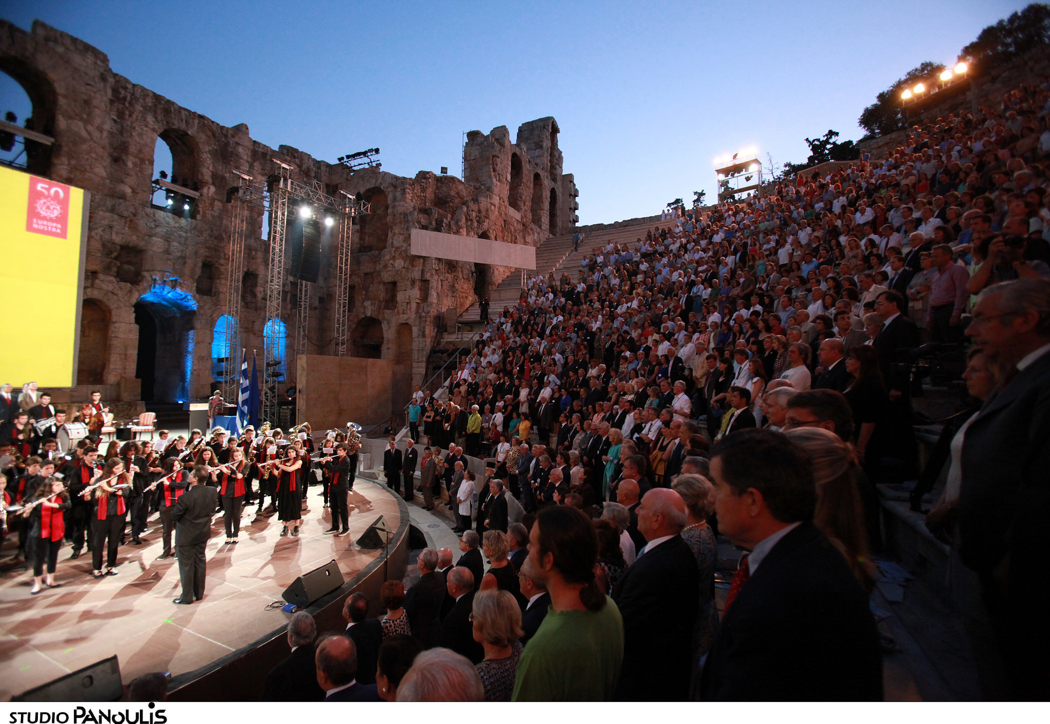 Photo: The European Heritage Awards Ceremony on 16 June 2013 at the Odeon of Herodes Atticus in Athens was attended by some 4.000 people. © Studio Panoulis