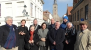 Jury members of the conservation category meeting in Bruges, February 2015.