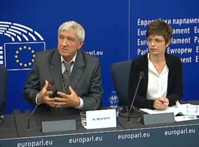 Mircea Diaconu, CULT Rapporteur, speaking about the Report/EP Resolution 'Towards an integrated approach to cultural heritage for Europe' at a press conference held at the European Parliament on 8 September 2015. Photo: EP