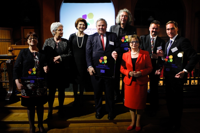 Androulla Vassiliou, Member of the EC in charge of Education, Culture, Multilingualism and Youth delivers the opening speech and hands out the awards at the First European Heritage Label Awards Ceremony.Photo: Courtesy of EC.